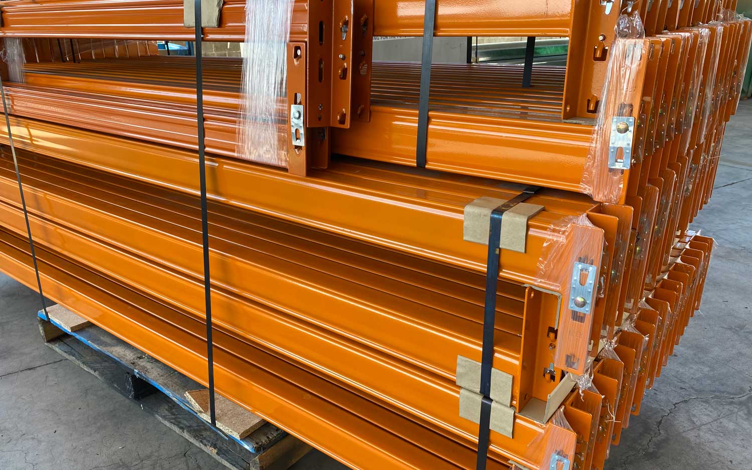 Pallet racking beams in Sydney warehouse